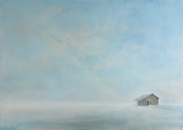 'The Necessity of Hope' Deborah Grice's contemporary oil painting of St Peter Port harbour to celebrate the 80th Annivarsary of the Liberation of the Bailiwick of Guernsey